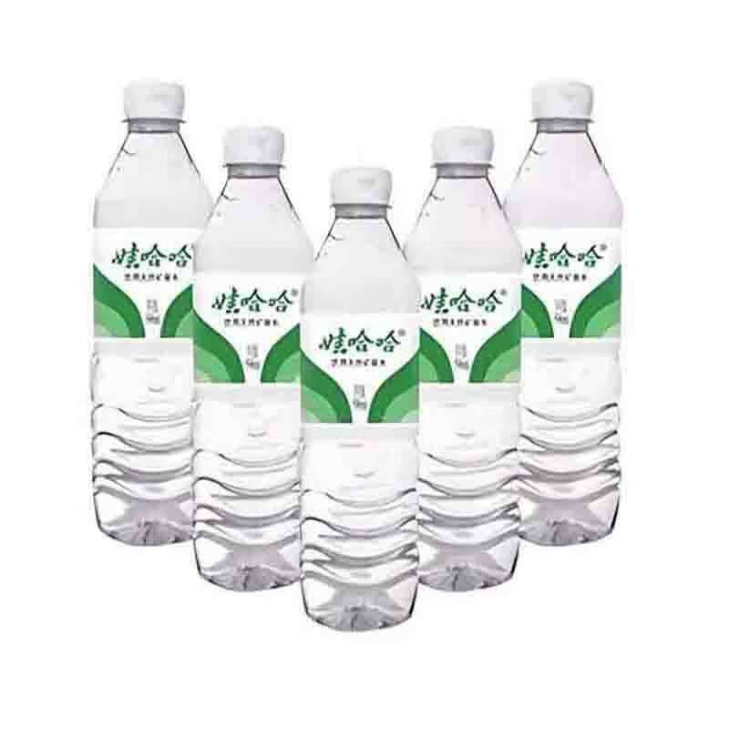 食芳溢娃哈哈饮用天然泉水596ml*8瓶/16瓶/24瓶 绿色包装商用办公会议