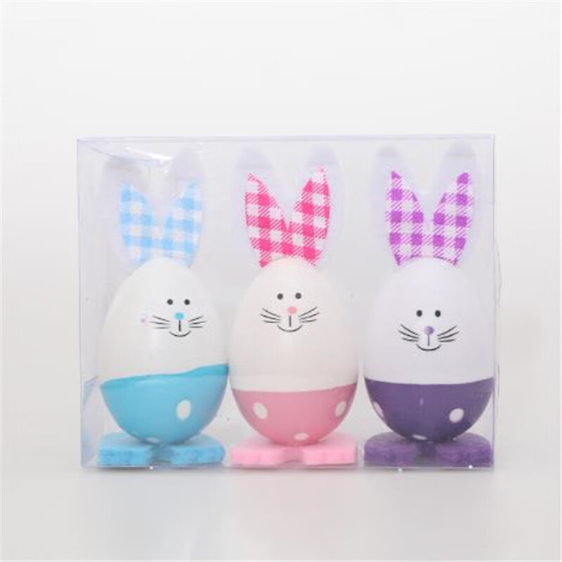 索拉图复活节 复活兔子蛋 节日装饰礼物 兔子形状装饰品 彩蛋小兔摆件