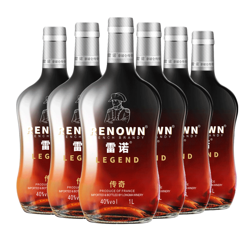雷诺(renown)拿破仑传奇特级白兰地 1l*6 礼盒整箱装 拿破仑传奇特级