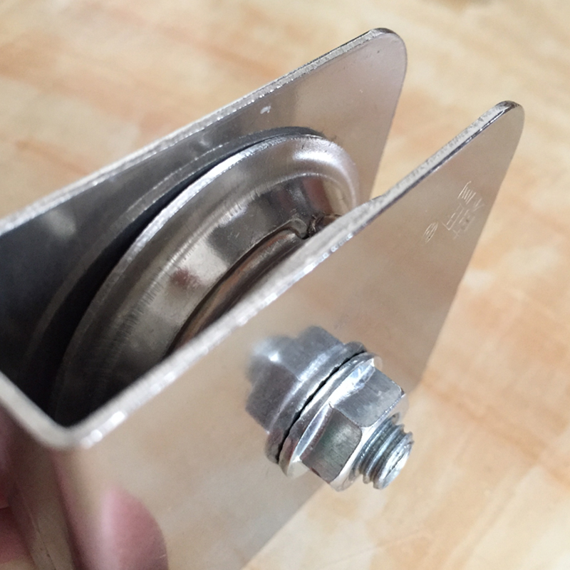 子芒 旗杆滑轮 不锈钢手摇升降滑轮 加厚旗杆配件 手拉绳旗帜吊轮轮子