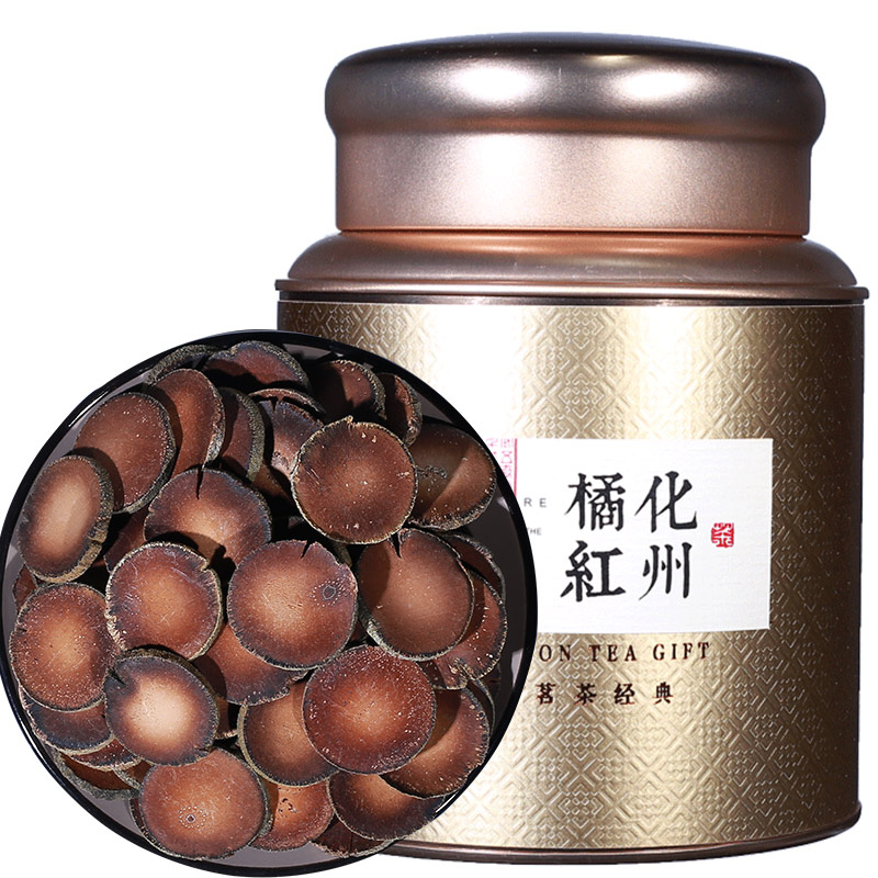 胜平堂 化州橘红 20年陈正毛化州化橘红片化州毛橘红片100g/罐 一罐