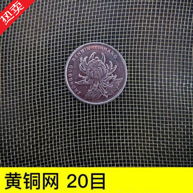黄铜网20-200目电磁屏蔽网油漆过滤网紫铜网磷铜网铜丝网 黄铜网/20目