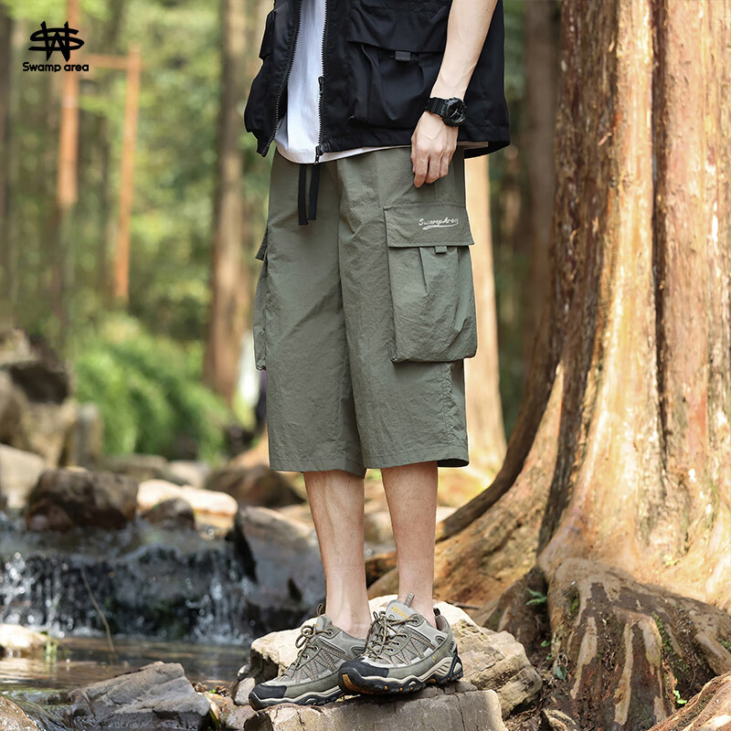 SWAMP AREA��˿��װ��ʿ�߷ֿ��ļ����ɻ����ɽ�˶����ж̿�W001����2XL 55Ԫ