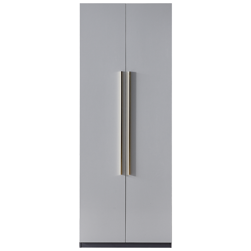 全友家居衣柜意式轻奢玻璃柜门大衣橱衣柜组合现代简约板式柜子126806 加高二门衣柜