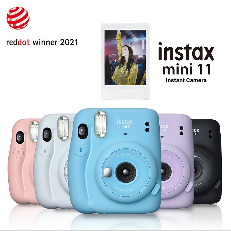 【新增加新年胖虎礼盒版】富士instax一次成像拍立得照相机 mini11套餐含拍立得相纸 冰晶白 官配（含专属配件礼包）