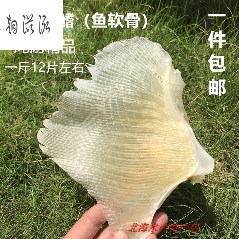 北海特产特大鱼骨软骨鱼鳍海产干货食用农产品250克*