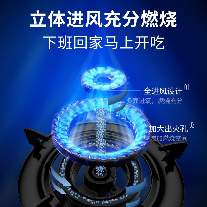 百得（BEST）华帝出品 煤气灶 家用台式燃气灶液化气单灶具 煤气炉 4.3KW大火力猛火节能不锈钢面板JZY-TE02