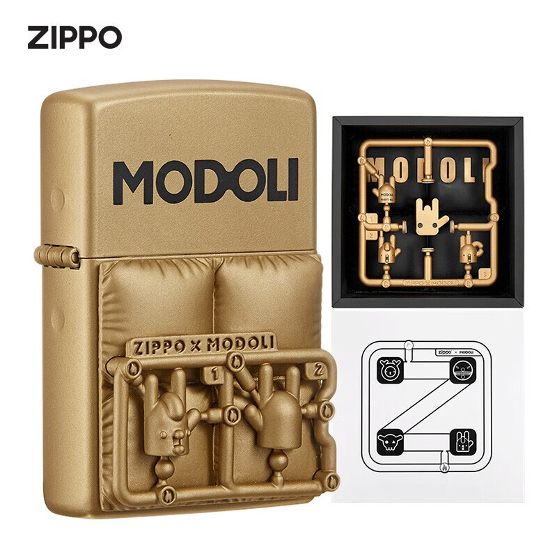 zippo之宝防风打火机封尘乐章modoli联名产品魔多哩因爱而生潮玩摆件