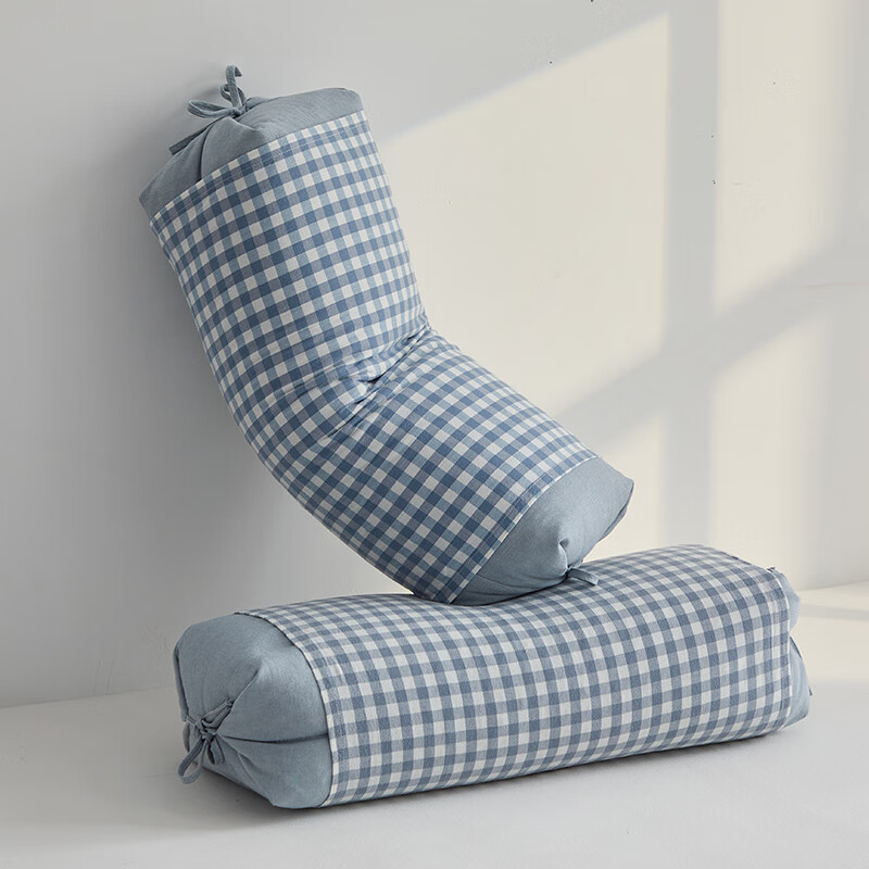 喜偌家紡蕎麥枕頭高枕頭硬枕頭菊花枕頭高低可調(diào)節(jié)中藥枕頸椎枕頭 淺藍(lán)色蕎麥殼填充