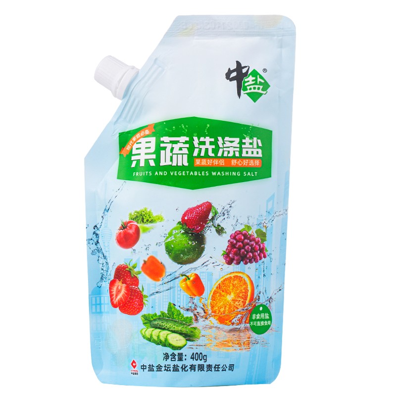 中盐 果蔬洗涤盐 清洁去味 400g