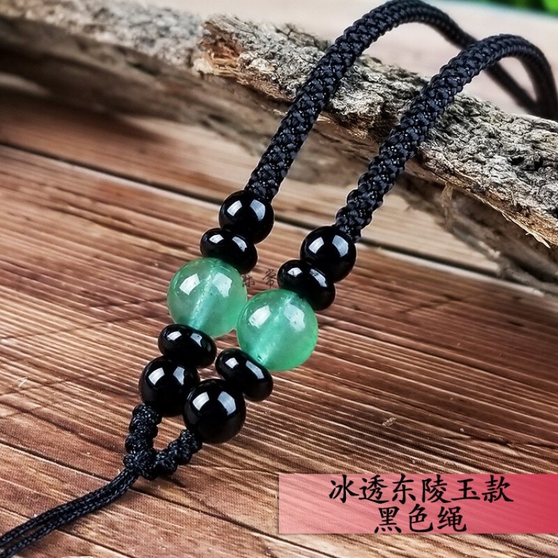 手工编织项链绳子玛瑙吊坠翡翠玉佩玉坠菩提挂件绳子男女挂绳_碧笛清