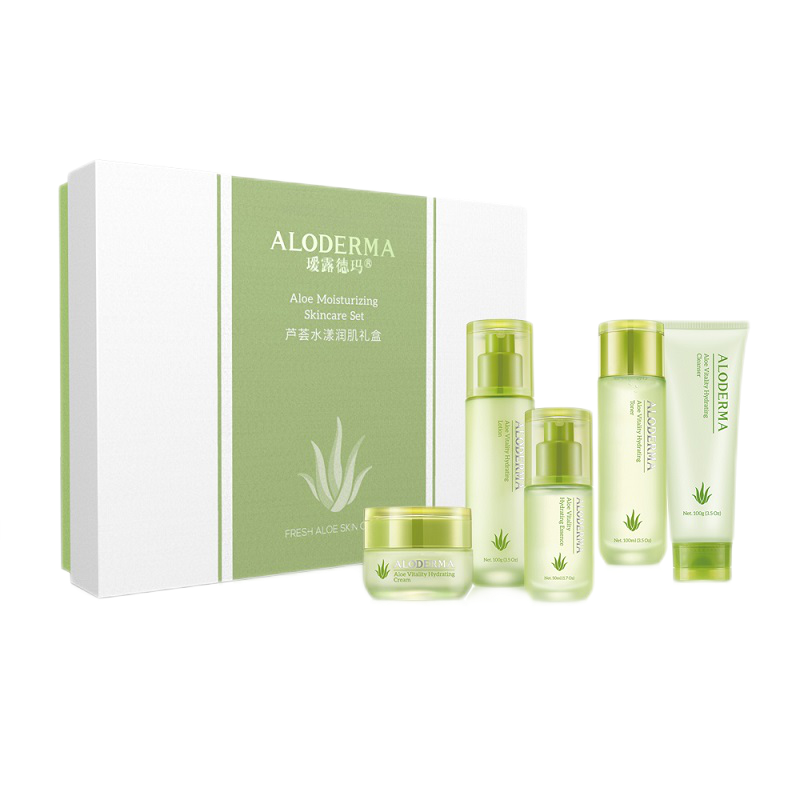 如何购买瑷露德玛ALODERMA芦荟水漾润肌礼盒五件套？|怎么查套装礼盒京东历史价格