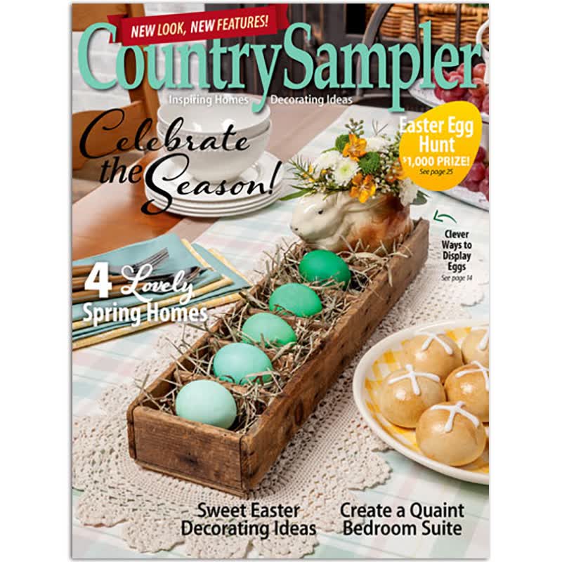 【单期可选】Country Sampler 2020/2021年月刊 田园式范例 美国田园装修杂志 2021年3月刊
