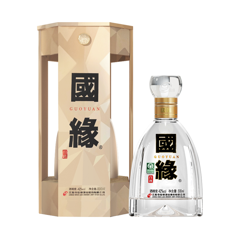 今世缘 国缘系列 国缘 四开 42%vol 浓香型白酒 500ml 单瓶装