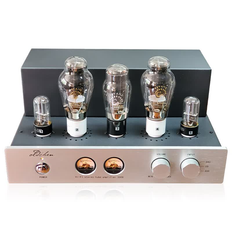 老陈胆机300b 单端纯甲类 hifi电子管功放 发烧胆机 300b银色标准版
