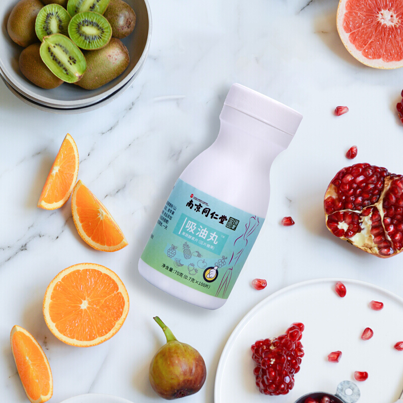 吸油丸 南京同仁堂 绿金家园 修浚 果蔬酵素片 果蔬酵素压片糖果 1瓶