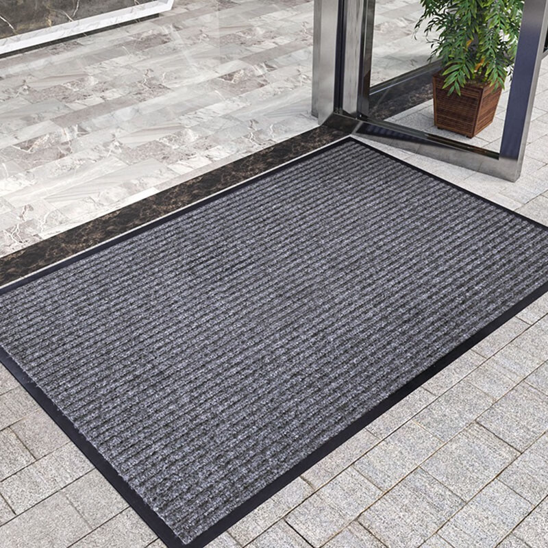 彼尔德酒店大门口防滑地垫浴室厨房地垫定制脚垫加厚耐磨除尘迎宾地毯 双条纹（含logo） 定制颜色定制logo联系客服/㎡