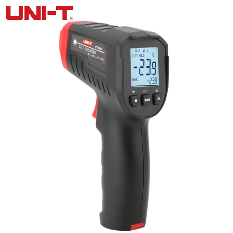 优利德（UNI-T）测温枪工业测温仪手持测油温电子温度计家用厨房水温检测仪 UT306S 单激光-50℃-500℃