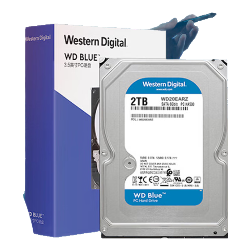 �������� WD Blue 2TB 5400ת 64MB SATA CMR 3.5Ӣ��Ӳ��