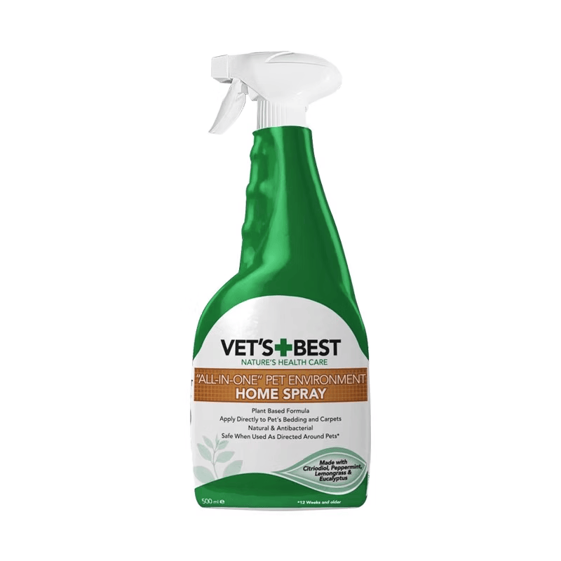 维倍思（VET'S BEST）绿十字驱虫喷雾猫咪狗狗宠物家居环境用天然驱跳蚤虱子蜱虫 绿十字喷雾500ml/瓶 当日发