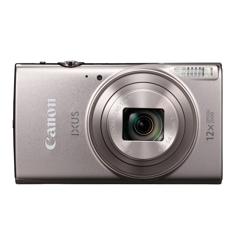 佳能（Canon）IXUS 285 HS 数码相机 银色 2020万像素12倍变焦支持Wi-Fi (含128G卡+备用电池+读卡器+相机包)