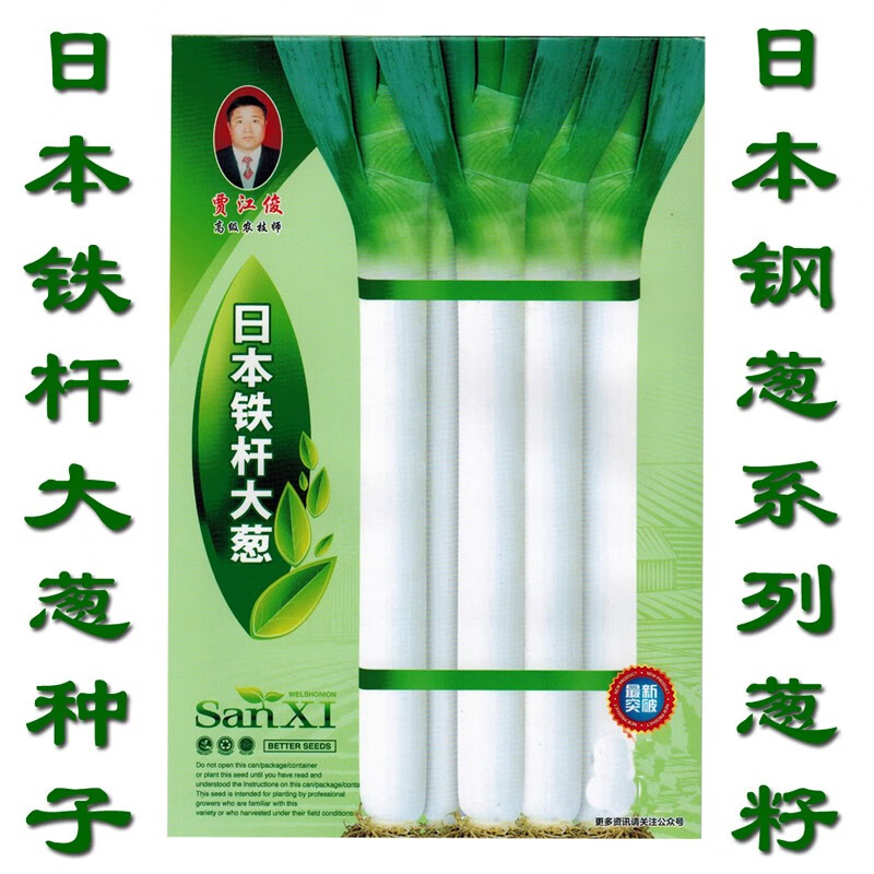 章丘大葱种子耐热耐寒防倒伏实心钢葱籽 日本铁杆大葱种子10克原装袋