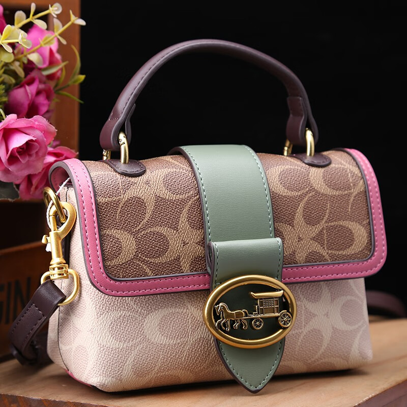 kuqidaishu袋鼠轻奢潮牌女包皮女包2023新款专柜品牌时尚手提包百搭单