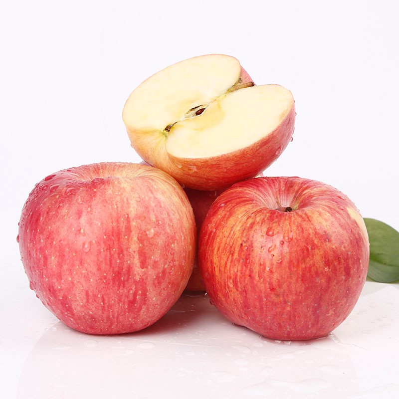 农鲜淘 洛川红富士苹果 9-12枚 果径70-80mm 京东生鲜 时令苹果水果陕西洛川脆甜红富士