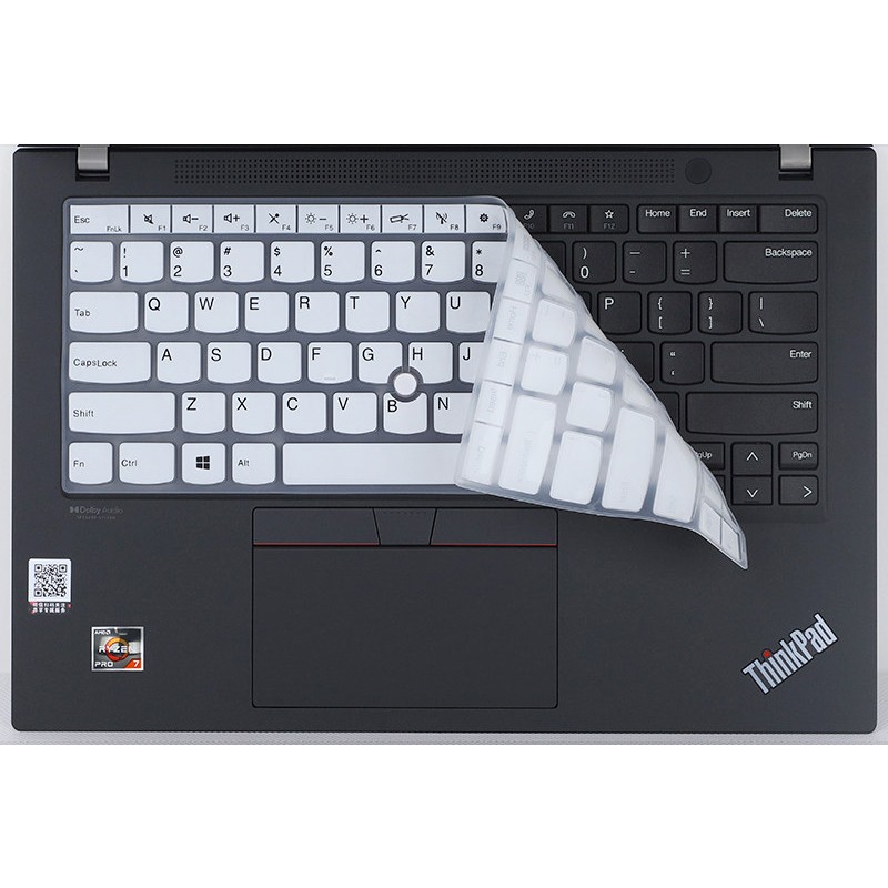 t14p键盘膜p14s/l14屏幕膜e14贴纸保护膜 半透白色键盘膜 thinkpad