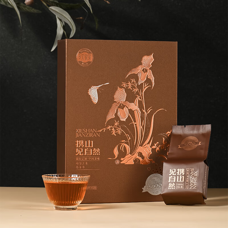 孝文家茶攜山見(jiàn)自然5000肉桂水仙巖茶武夷烏龍茶葉送禮6泡裝 49.8g （6泡裝） 肉桂
