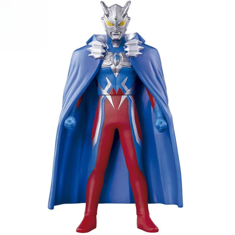 赛罗奥特曼软胶人偶玩具 500系列蓝色披风赛罗警备队摆件礼物的 限定