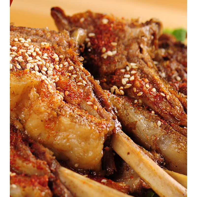 孜然羊排500*10袋新鲜冷冻肋排骨烧烤香煎小羊排新鲜羊肉类 500g*2袋