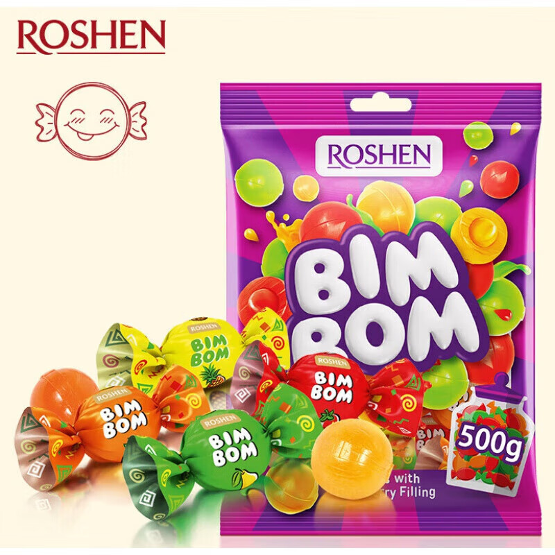 如胜(roshen)乒乓夹心硬质糖果500g乌克兰进口 500g