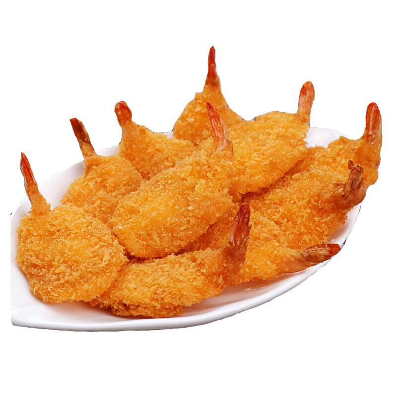 宜享健康黄金蝴蝶虾油炸小吃黄金虾炸虾凤尾虾开背虾速冻海鲜食品