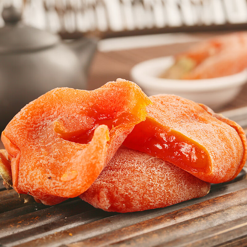 智颖源陕西富平流心吊柿饼天然霜降吊柿饼子当季新鲜小柿饼子独立包装 2斤精美礼盒装中果【净重1.6斤】