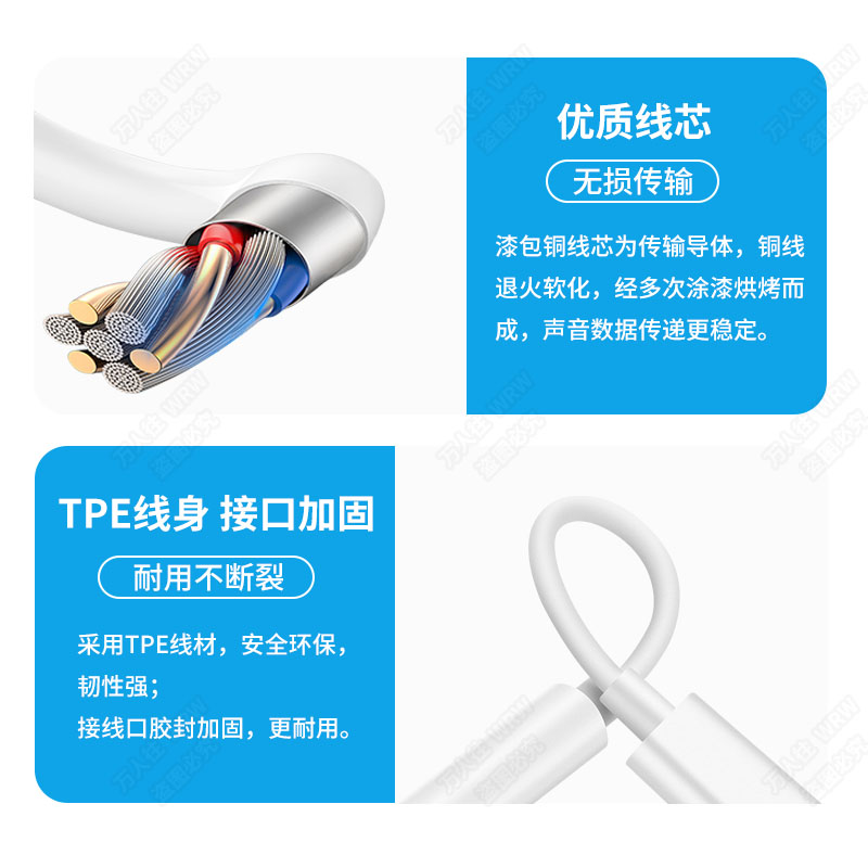 Wrw U盾转接口type C转工行农行k宝转接头3 5mm耳机接口网银通用转接线音频转换器适用于oppo Type C接口手机白色 耳机接口u 盾通用 带dac数字解码芯片 虎窝购