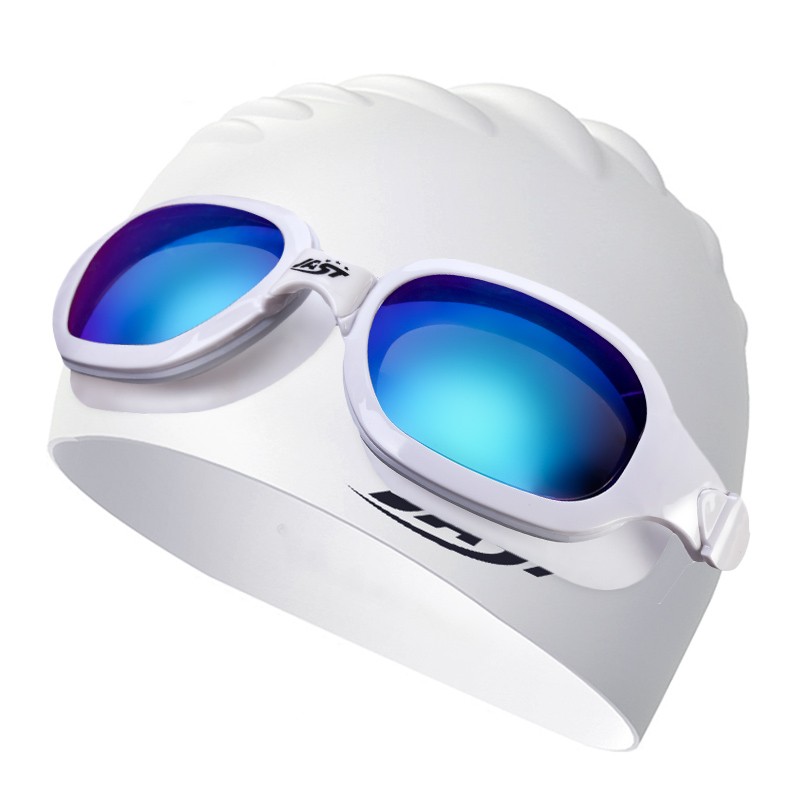 泳镜 男女游泳眼镜高清防水防雾泳镜平光近视可选游泳镜 jsd605 白色