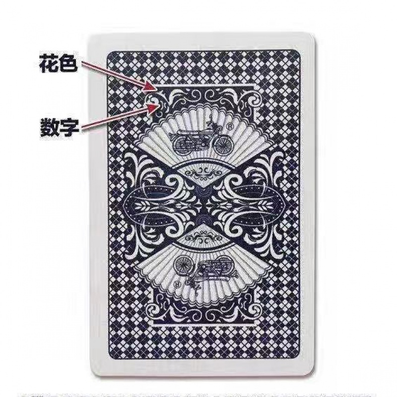 密码扑克牌记号背面认牌特殊识别形象图解无需眼镜肉眼辨认 正点8845