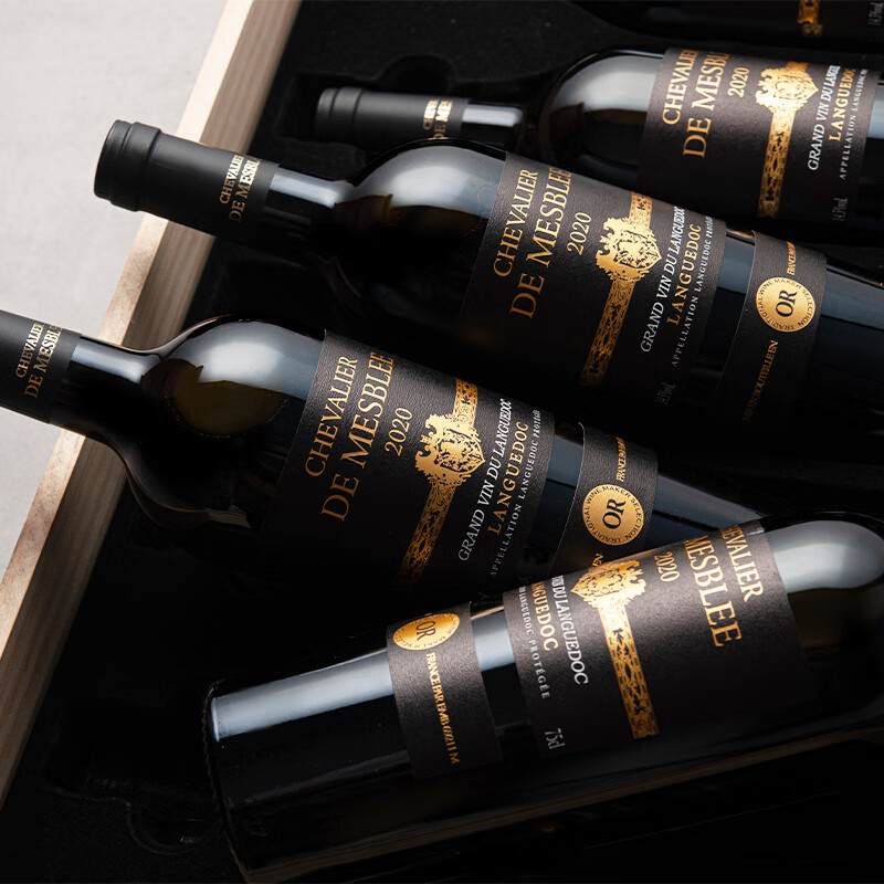 凡登尼【国际10项金奖】法国原瓶进口红酒整箱 AOP级干红葡萄酒送礼盒装 【高端骑士14.5度】750ml*6瓶