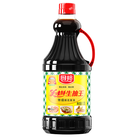 厨邦酱油 美味鲜生抽王 酱油 生抽【特级黄豆酱油】1.25L 酿造酱油 