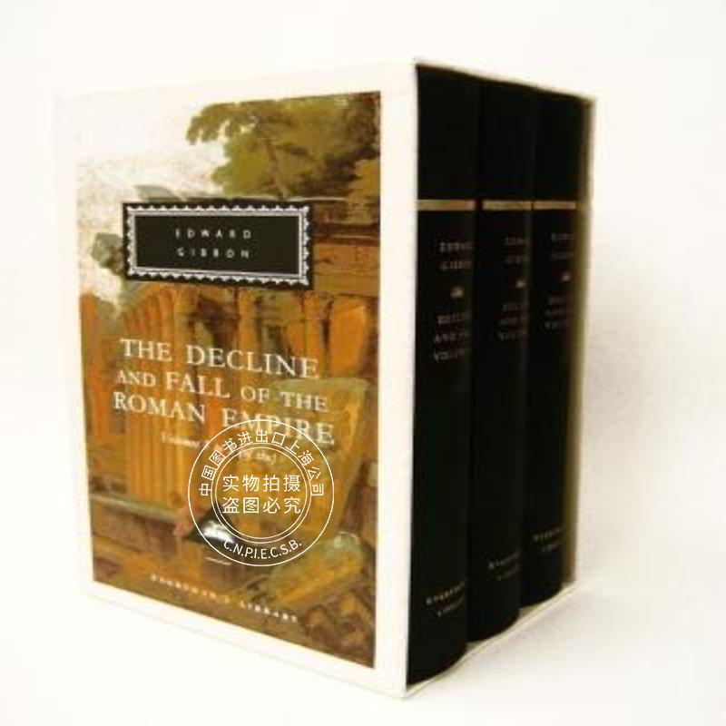 现货 罗马帝国衰亡史精装版1-3卷英文原版The Decline and Fall of the Roman Empire爱德华·吉本 Edward Gibbon 欧洲史学巨著