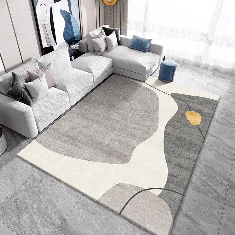 KAYE客厅地毯加厚短绒防滑沙发茶几毯家用大面积满铺垫卧室床边毯定制 LUX-T24 120x160 cm