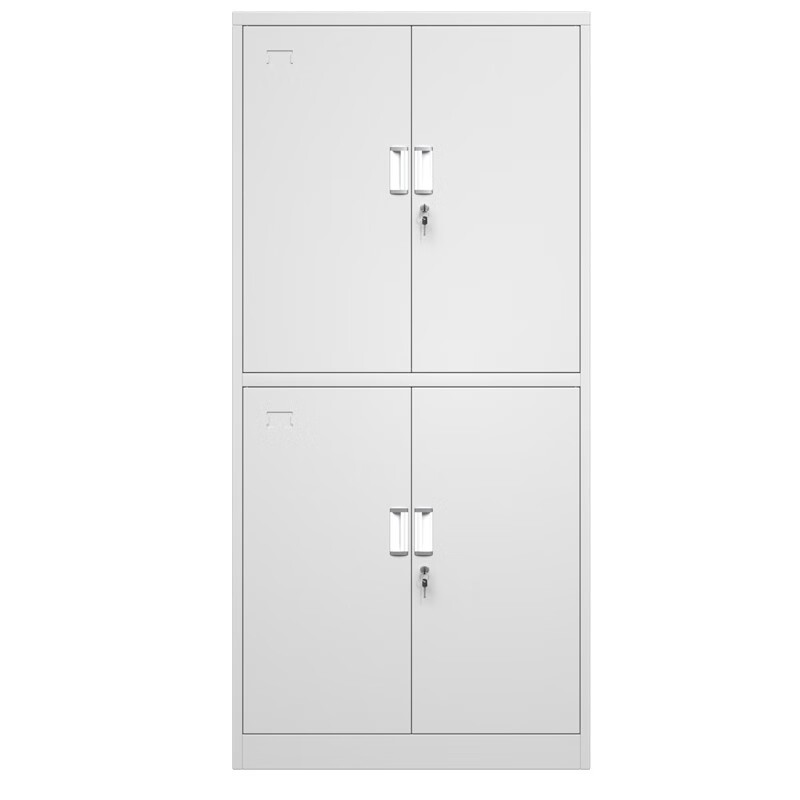 栗軒文件柜鐵皮柜辦公室財務(wù)會(huì )計憑證柜資料儲物收納工具五節柜帶鎖 中二斗矮柜 5mm