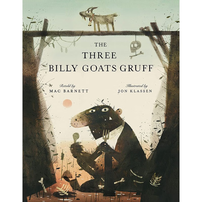预订 英文原版 the three billy goats gruff 三只公山羊粗声粗气