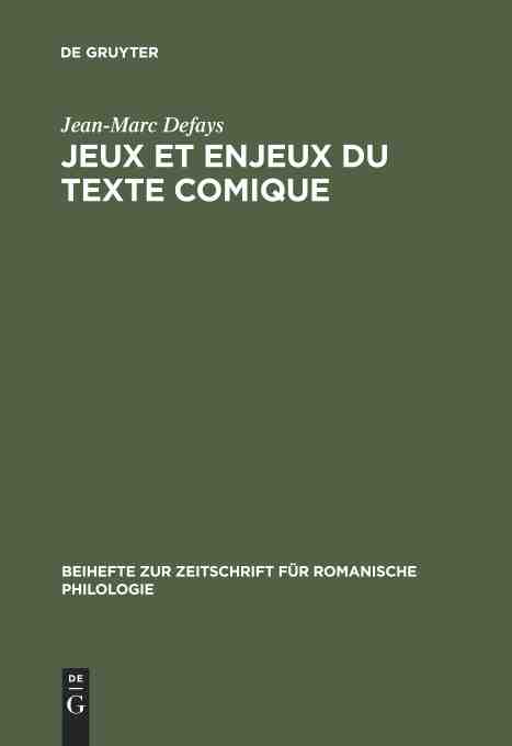 预售 按需印刷 jeux et enjeux du texte comique