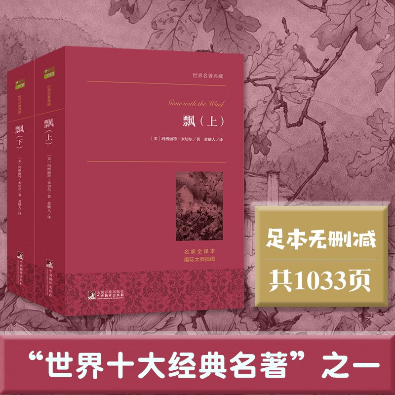 飘（套装上下册）一部青少年女性的心灵成长史 世界名著典藏 全本无删减