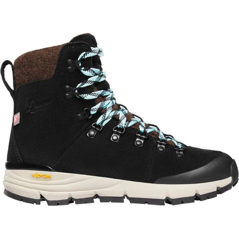 丹纳(danner)r女士登山鞋 arctic 600 侧拉链 7 靴子礼物 black/spark
