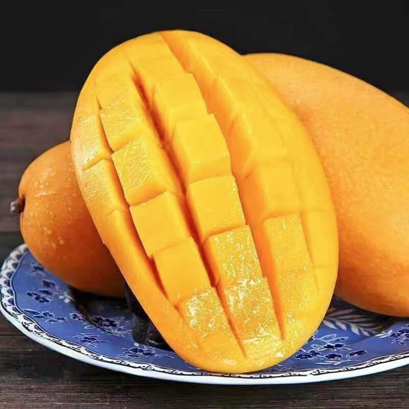 捌零鲜生物语（顺丰JD）正宗广西金煌芒果新鲜水果特大果芒果青皮芒果水果礼盒 净9斤精品大果（精选）