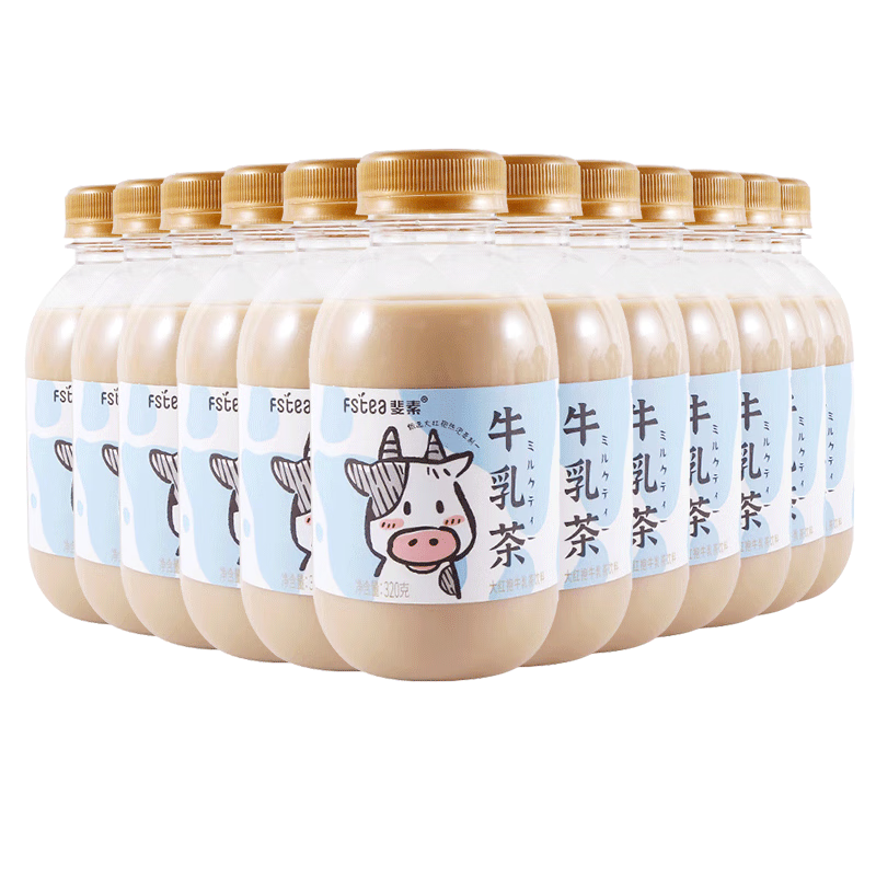 斐素 大红袍牛乳茶真牛乳奶茶好喝饮料 大红袍牛乳茶320g*10瓶