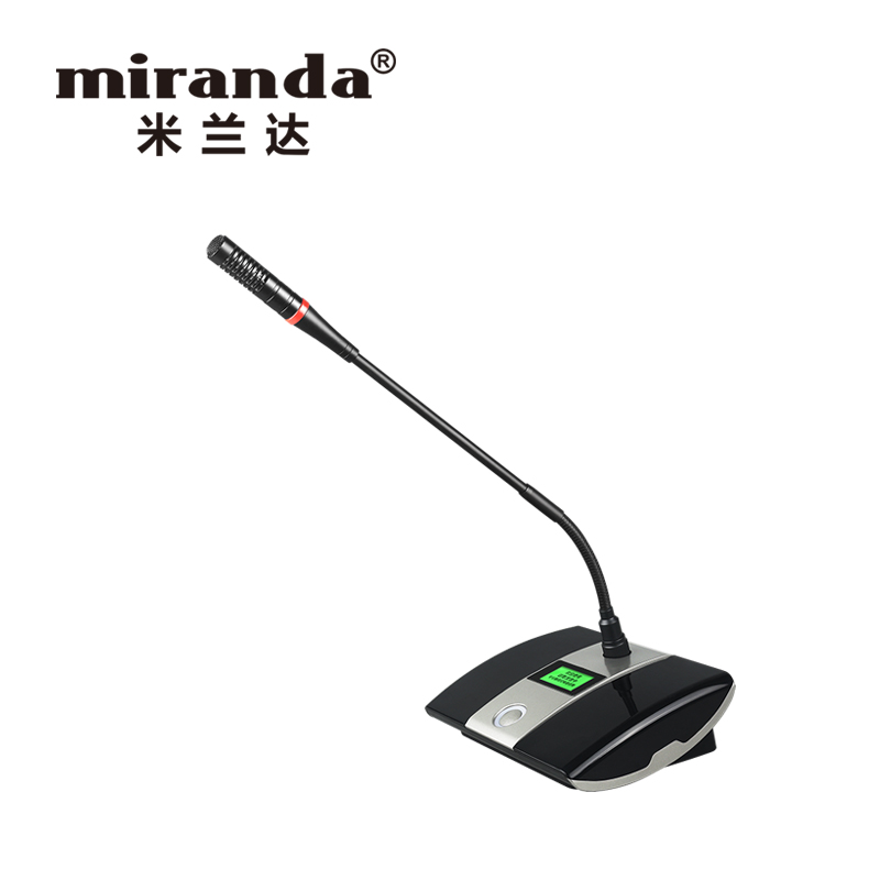 miranda 米兰达 H806有线单支会议话筒，48V单支电容鹅颈式麦克风防干扰系统 H806 长咪杆
